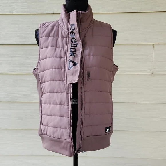 Reebok Getaway Deep Taupe Quilted Outdoor Vest (M) - Picture 5 of 16